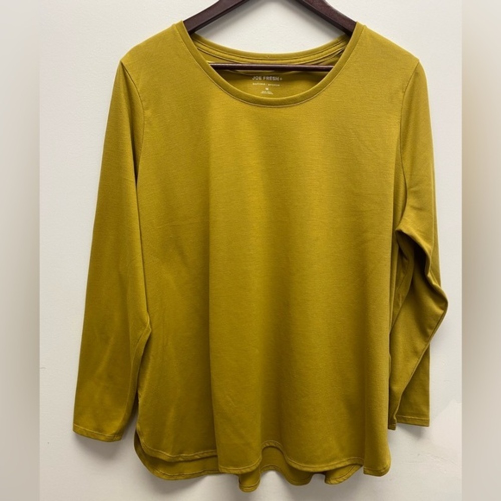 4 for $25 🍒 Joe Fresh Olive Long Sleeve Women's Top 1x